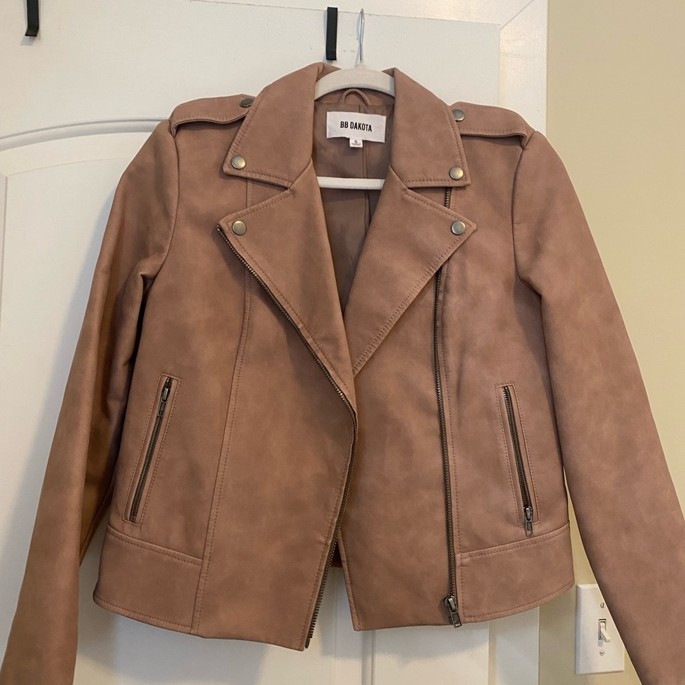 BB Dakota Moto Faux Leather Jacket - Women’s Size S
